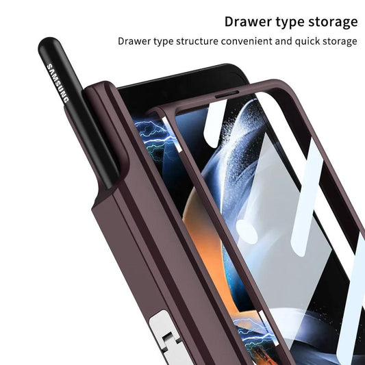 Organize, Create, and View: The Magnetic Hinge Pen Holder Stand for Your Galaxy Z Fold Series - FoldifyCase