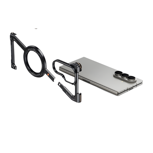 Halo M1 Galaxy Z Fold case feature diagram - 120-degree stand