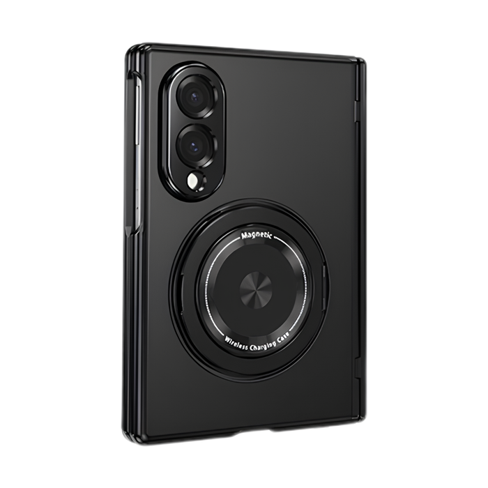 Axon M2 — Hinge Cover Case with Rotating Metal Ring for Galaxy Z Fold 8 Ultra, 8, 7, 6, 5