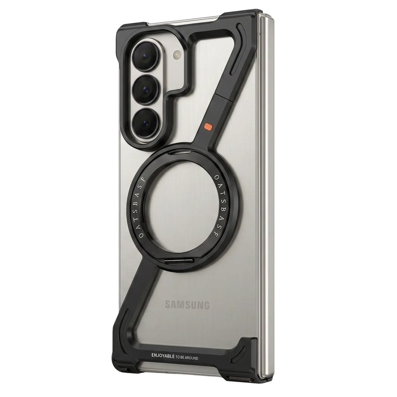 Halo M1 aluminium MagSafe magnetic case with rotating ring for Galaxy Z Fold 7