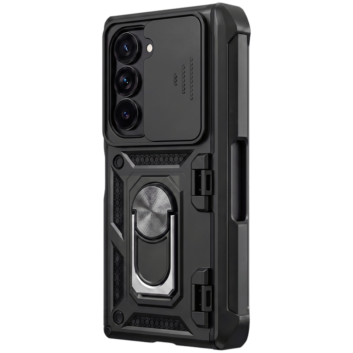 Sentinel H1 — Shock-Absorbent Case with 360° Rotating Ring for Galaxy Z Fold 8 Ultra, 8, 7, 6, 5 & iPhone Duo