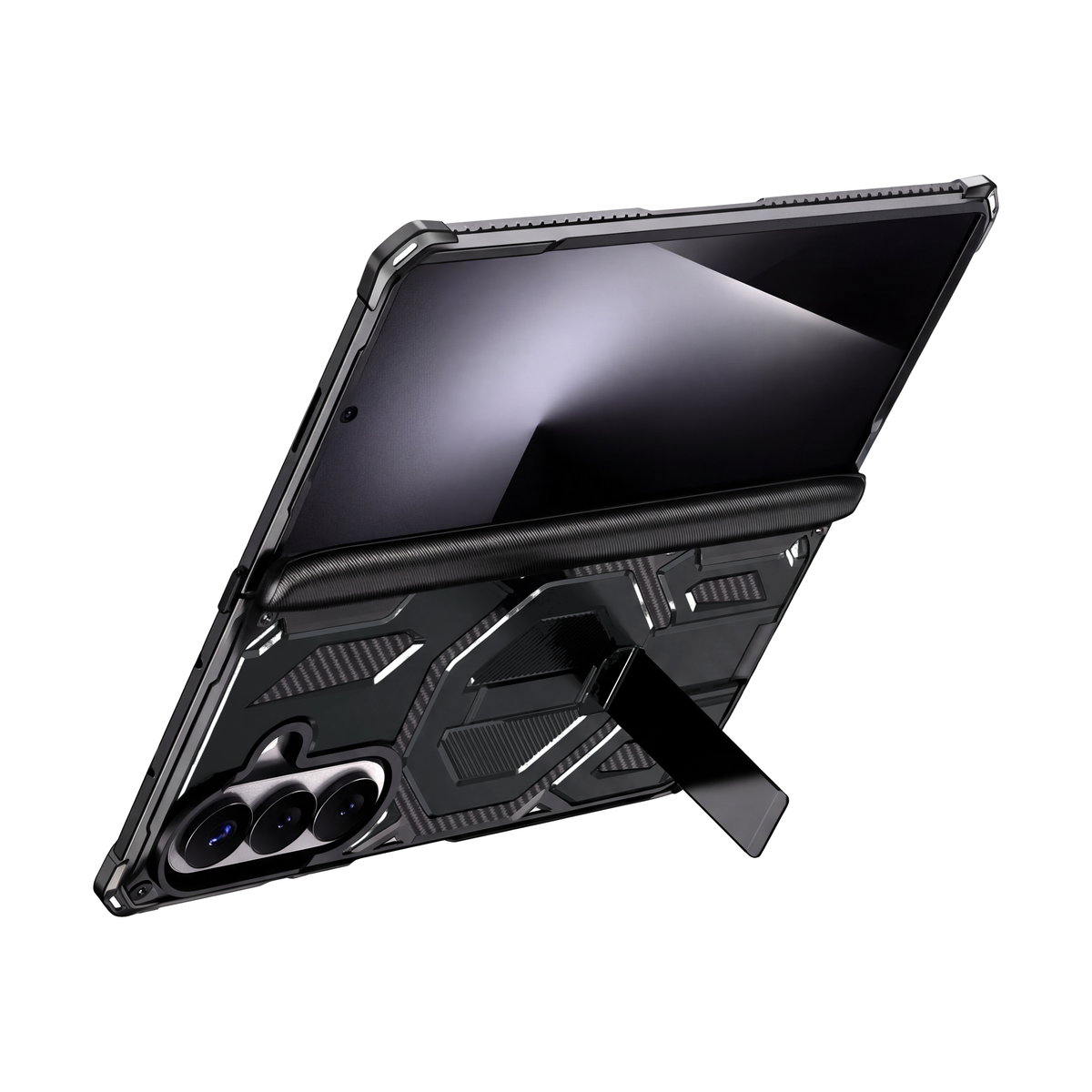 Sentinel H2 Galaxy Z Fold case in Black - built-in kickstand