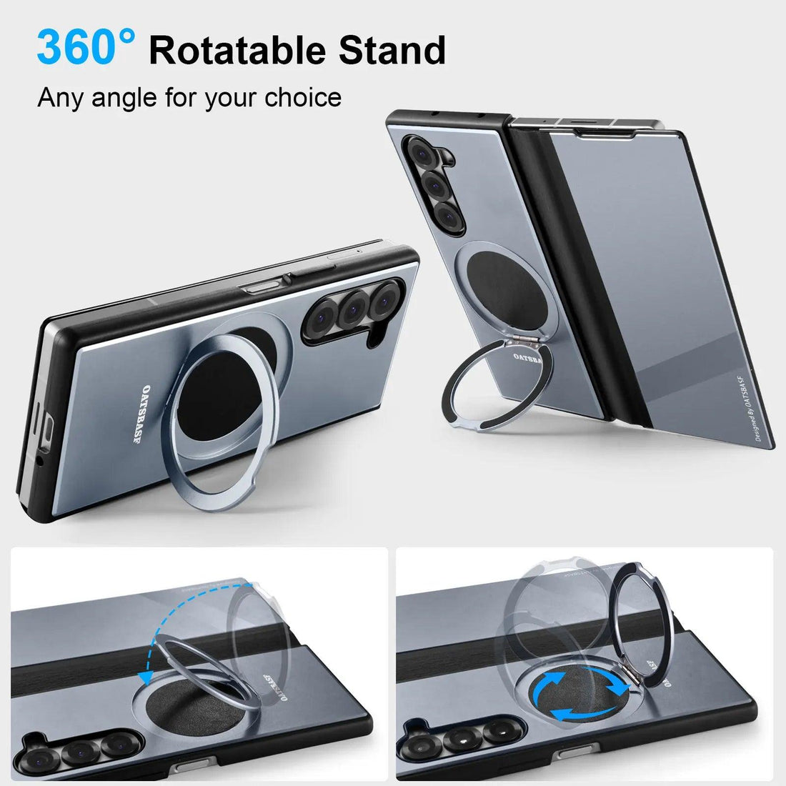 Unlock Ultimate Versatility: MagSafe Ring with 360° Kickstand for Your Galaxy Z Fold - FoldifyCase