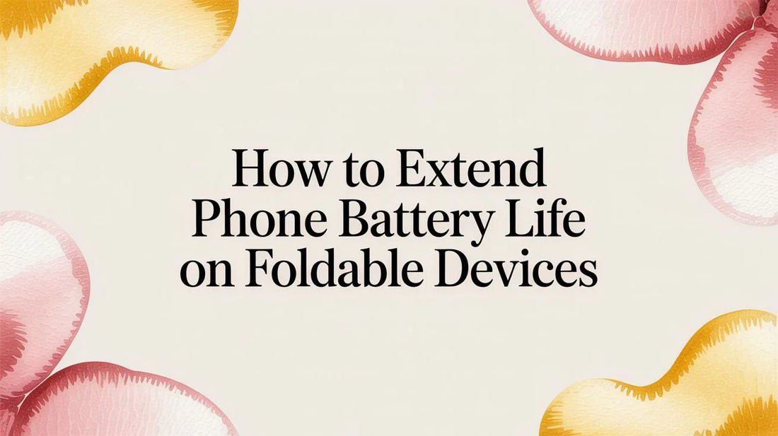 How to Extend Phone Battery Life on Foldable Devices