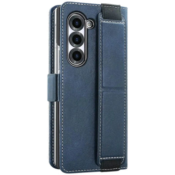 Commuter C1 leather card-wallet case with strap for Samsung Galaxy Z Fold 7