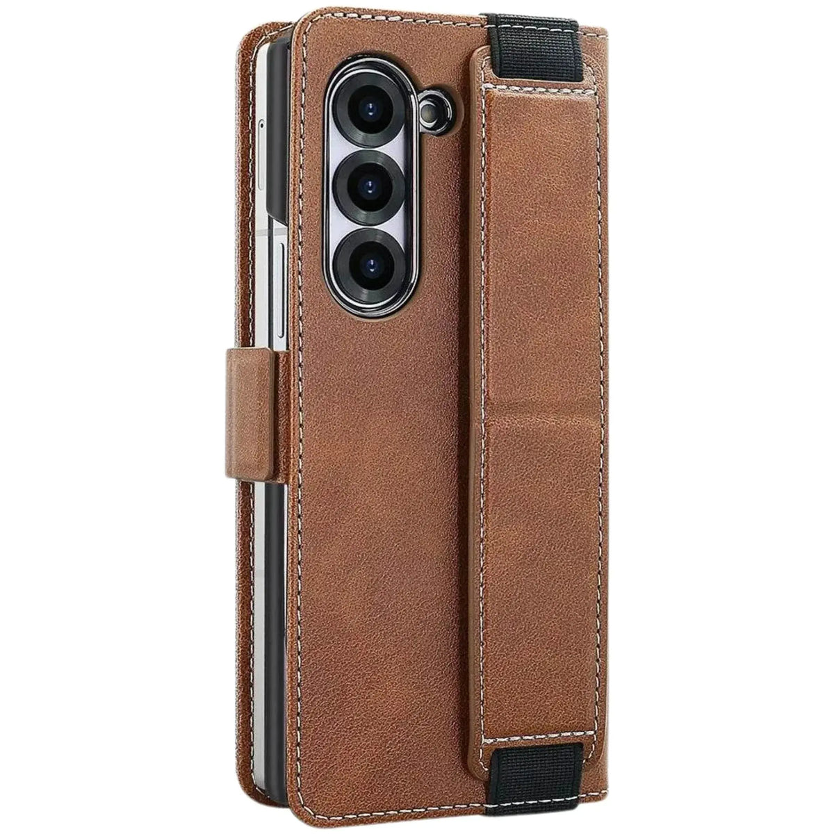 Z Fold Leather Strap Wallet Case