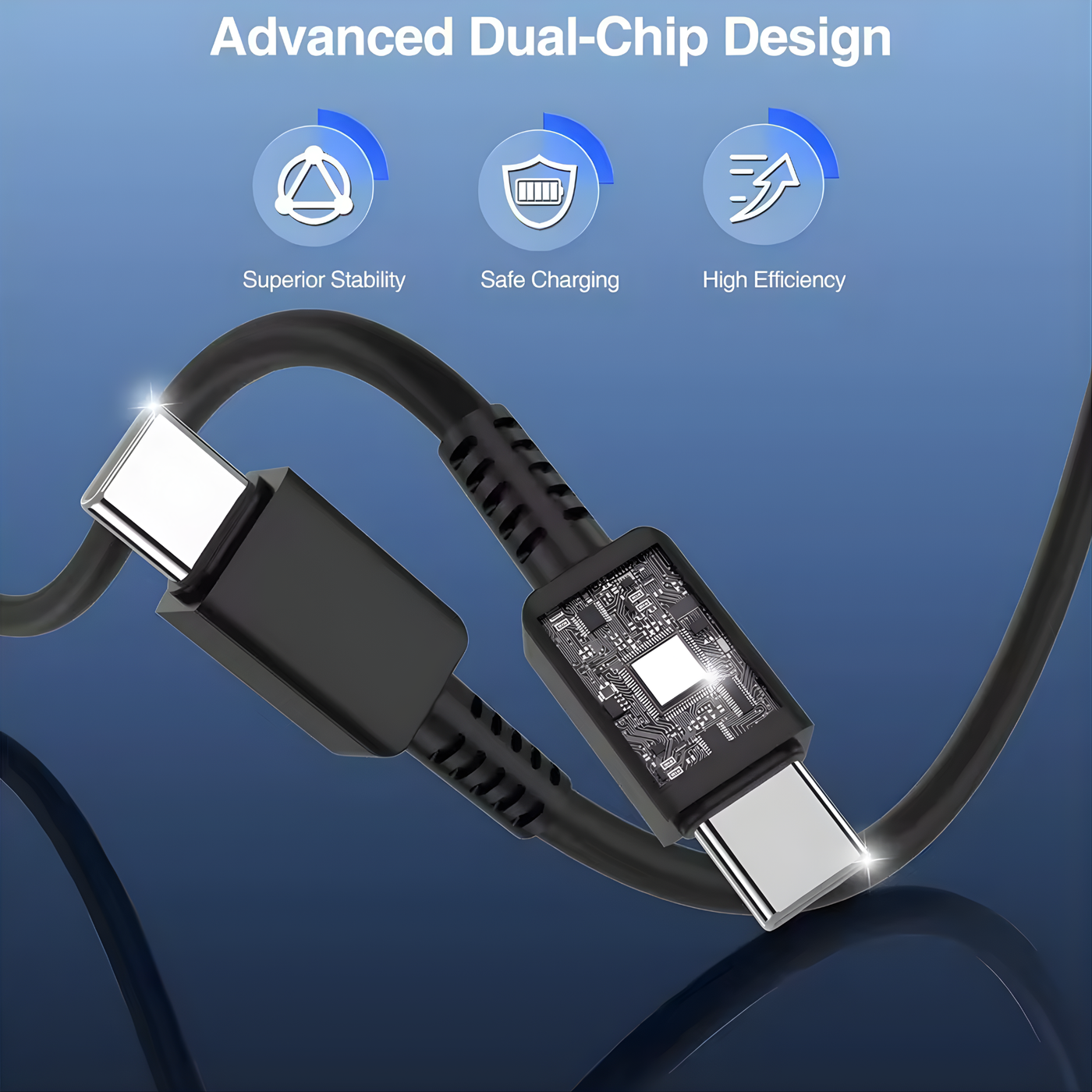 Connect - Pure copper, dual-chip cable