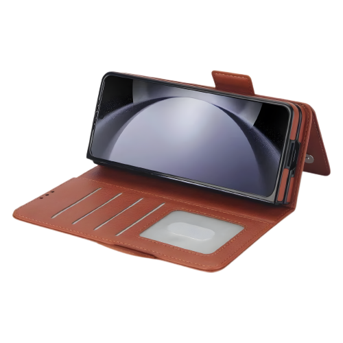 Envoy C1 Galaxy Z Fold wallet case feature diagram - built-in kickstand