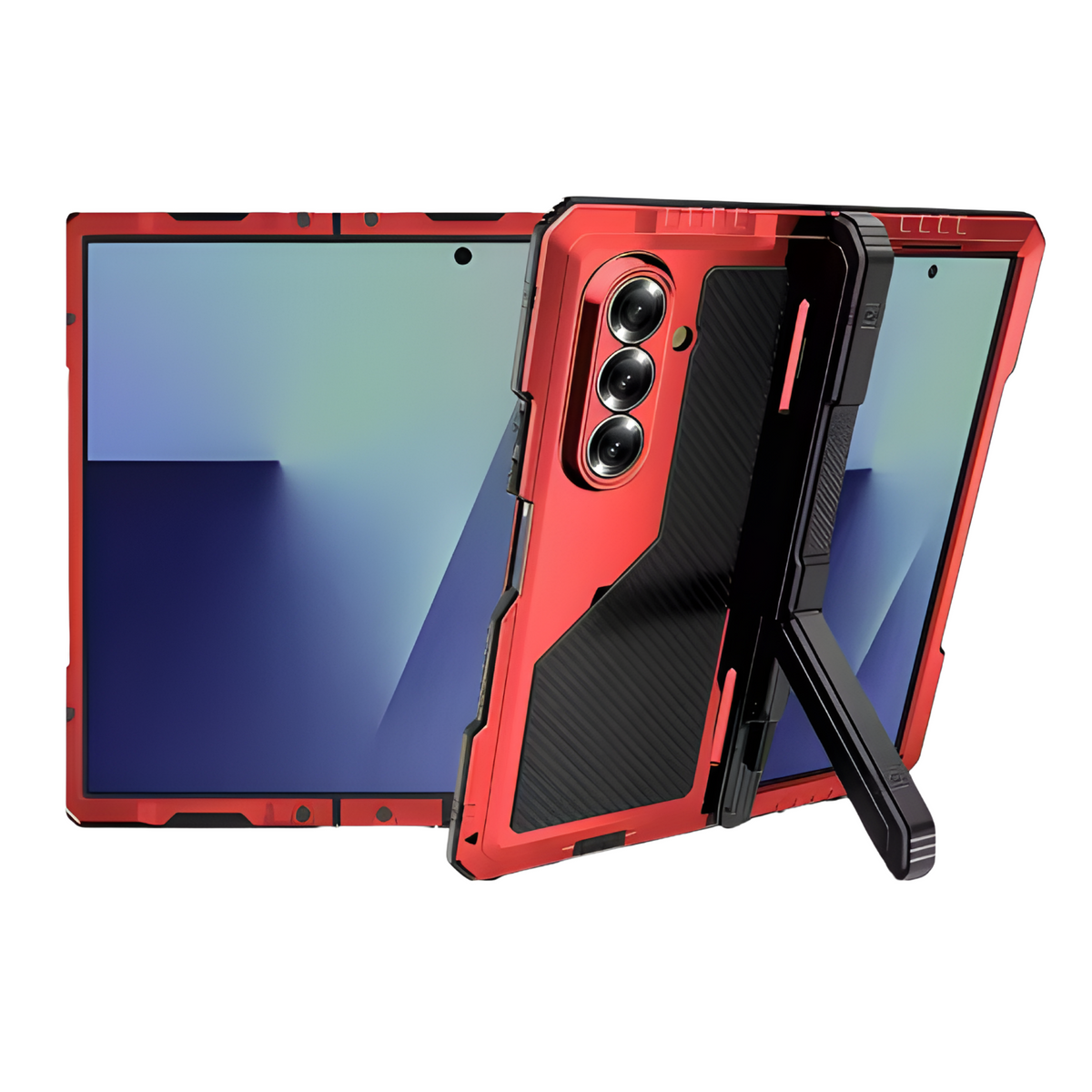 Vanguard H1 Galaxy Z Fold case feature diagram - multi-layer construction