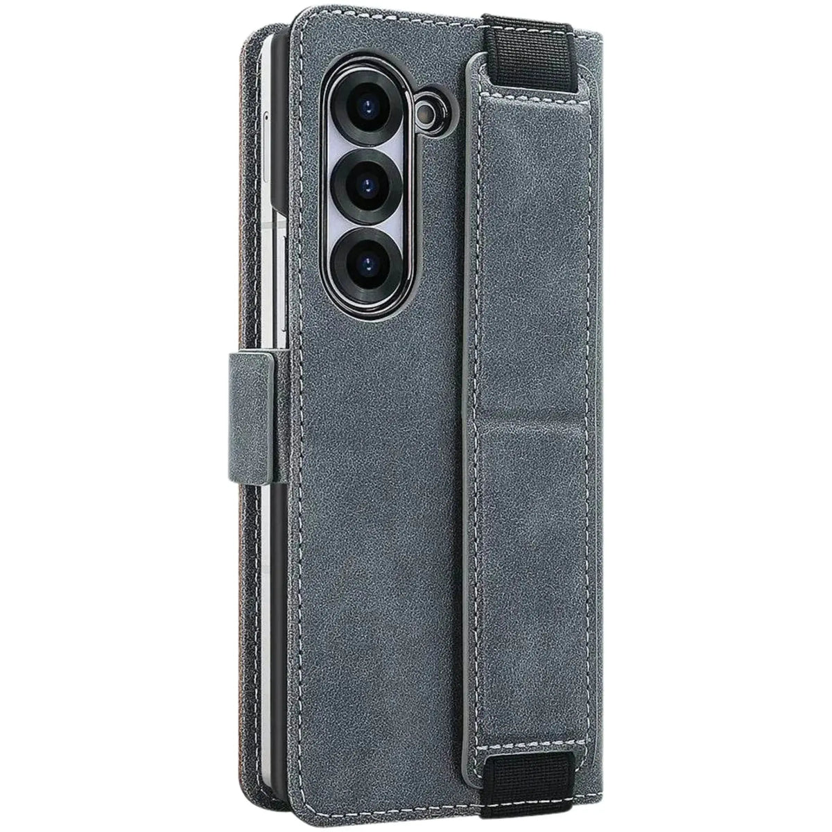 Z Fold Leather Strap Wallet Case