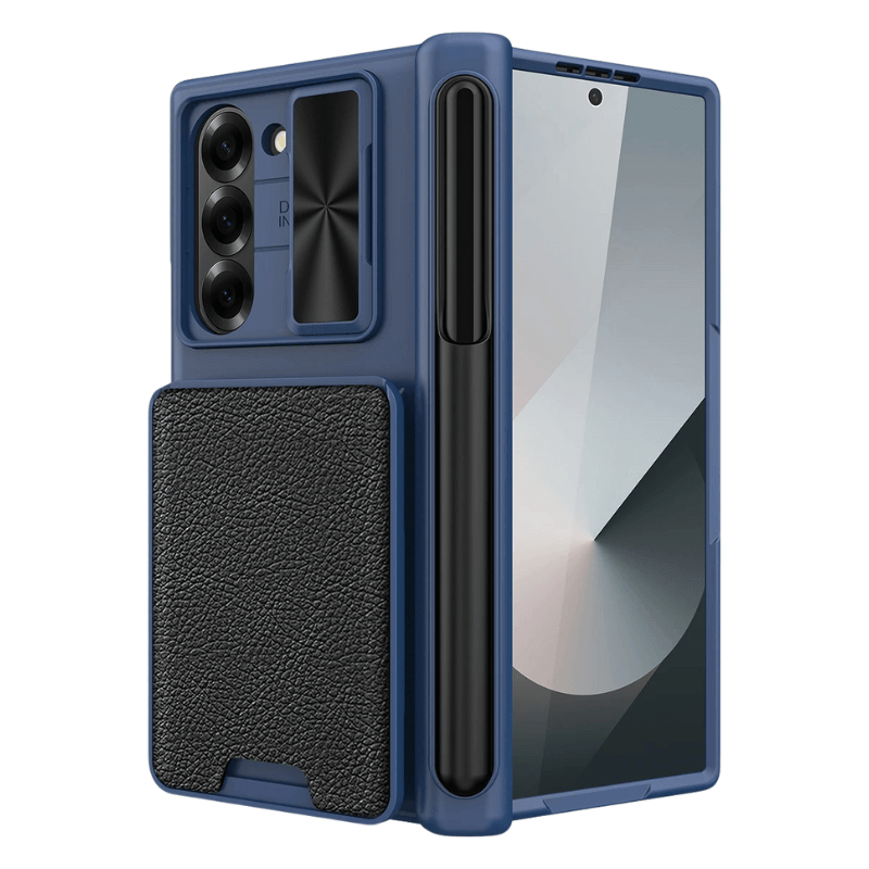 Leather Card Bag Sliding Window Case For Samsung Galaxy Z Fold Series - FoldifyCase