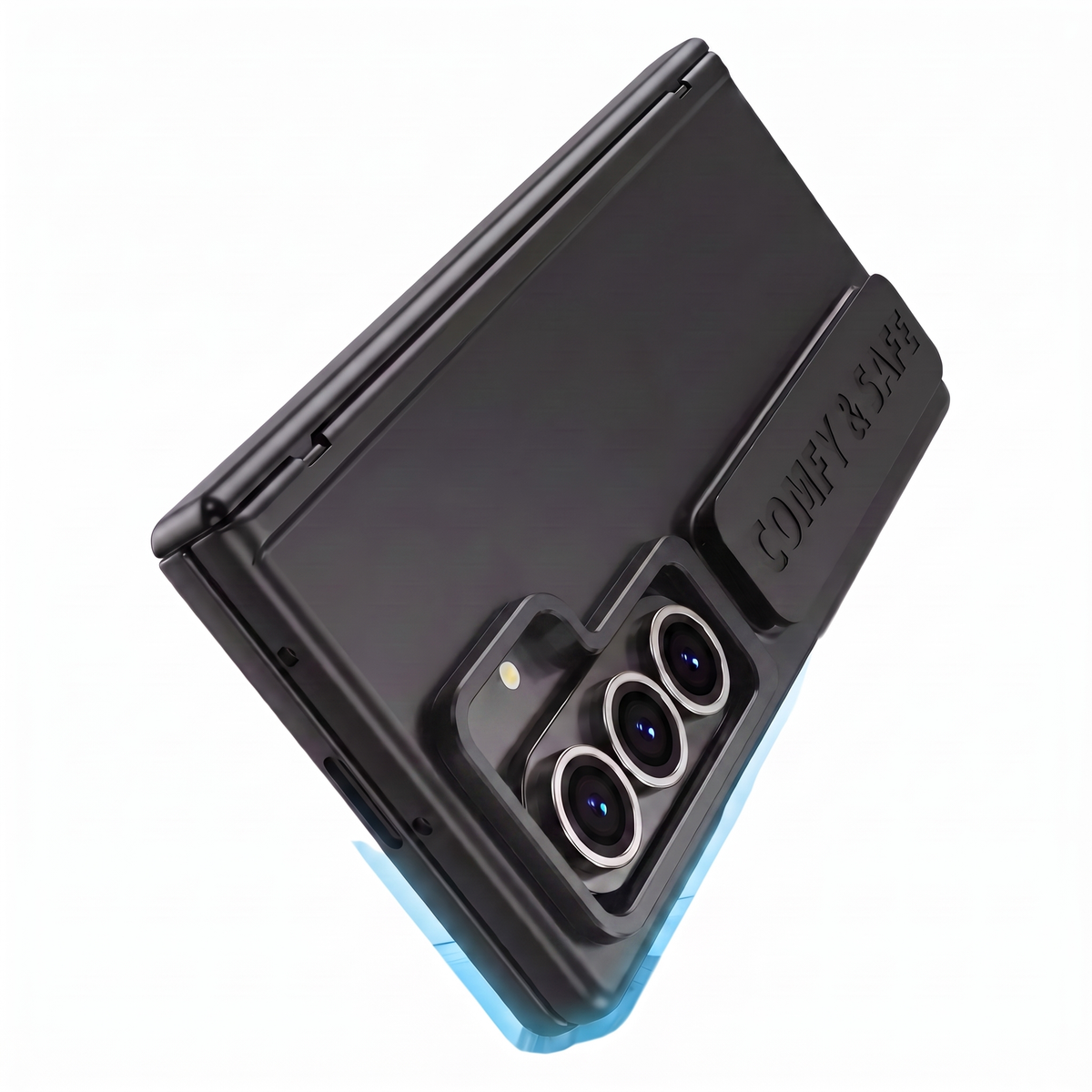 Aegis H1 MagSafe hinge cover case with metal kickstand in Black for Samsung Galaxy Z Fold