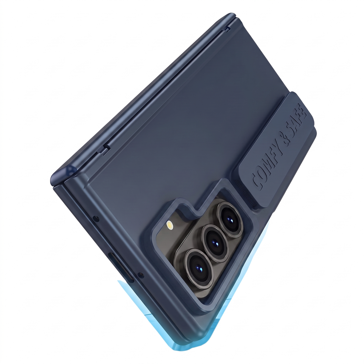 Aegis H1 MagSafe hinge cover case with metal kickstand in Dark Blue for Samsung Galaxy Z Fold
