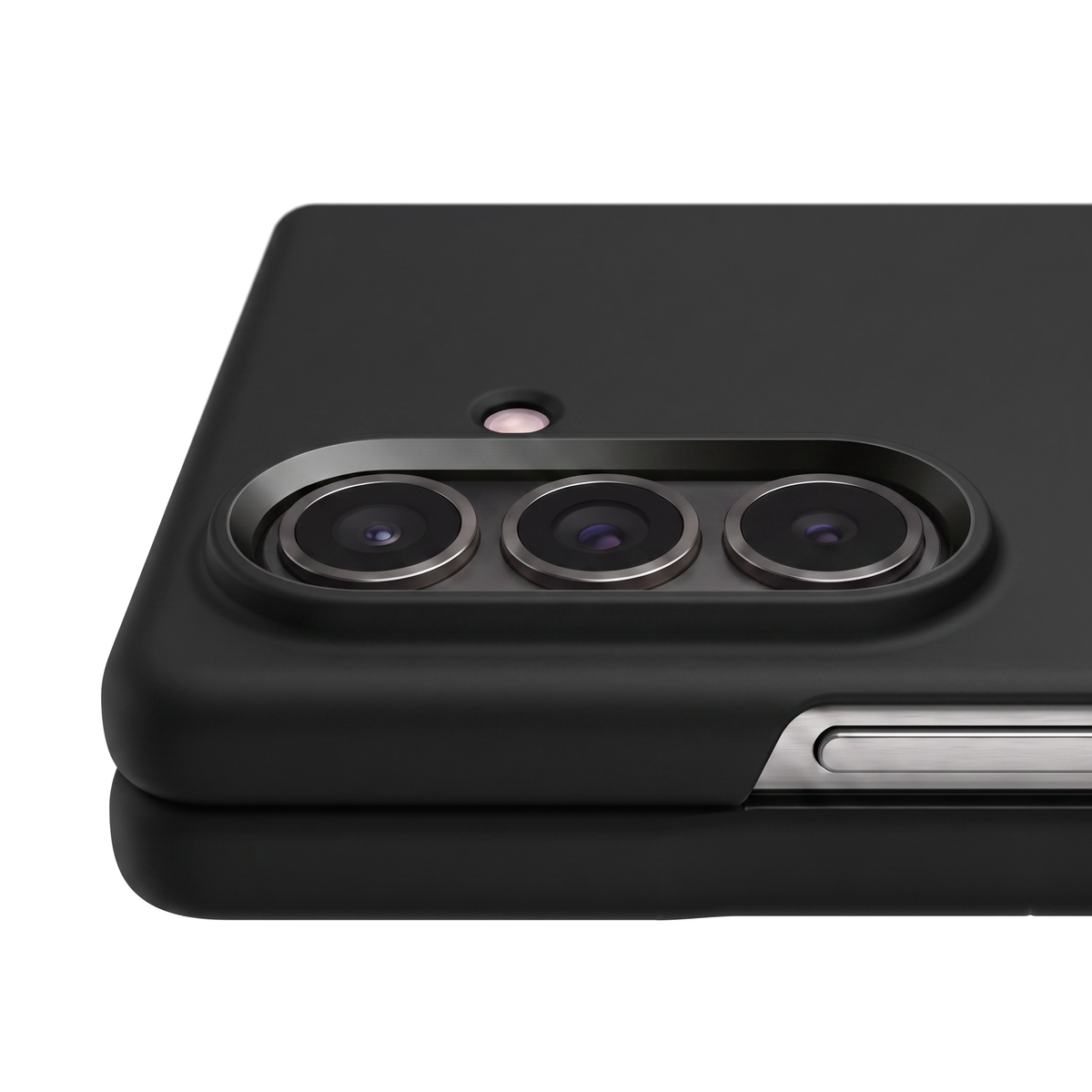 Black Apex M3 raised camera rim holding the lenses recessed and protected