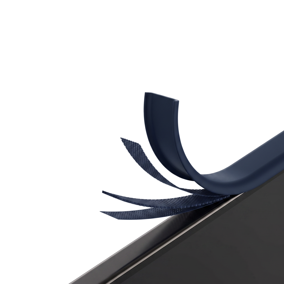 Apex M3 four-layer construction — liquid silicone, shock-absorbing beads, soft PC isolation layer and inner buffer