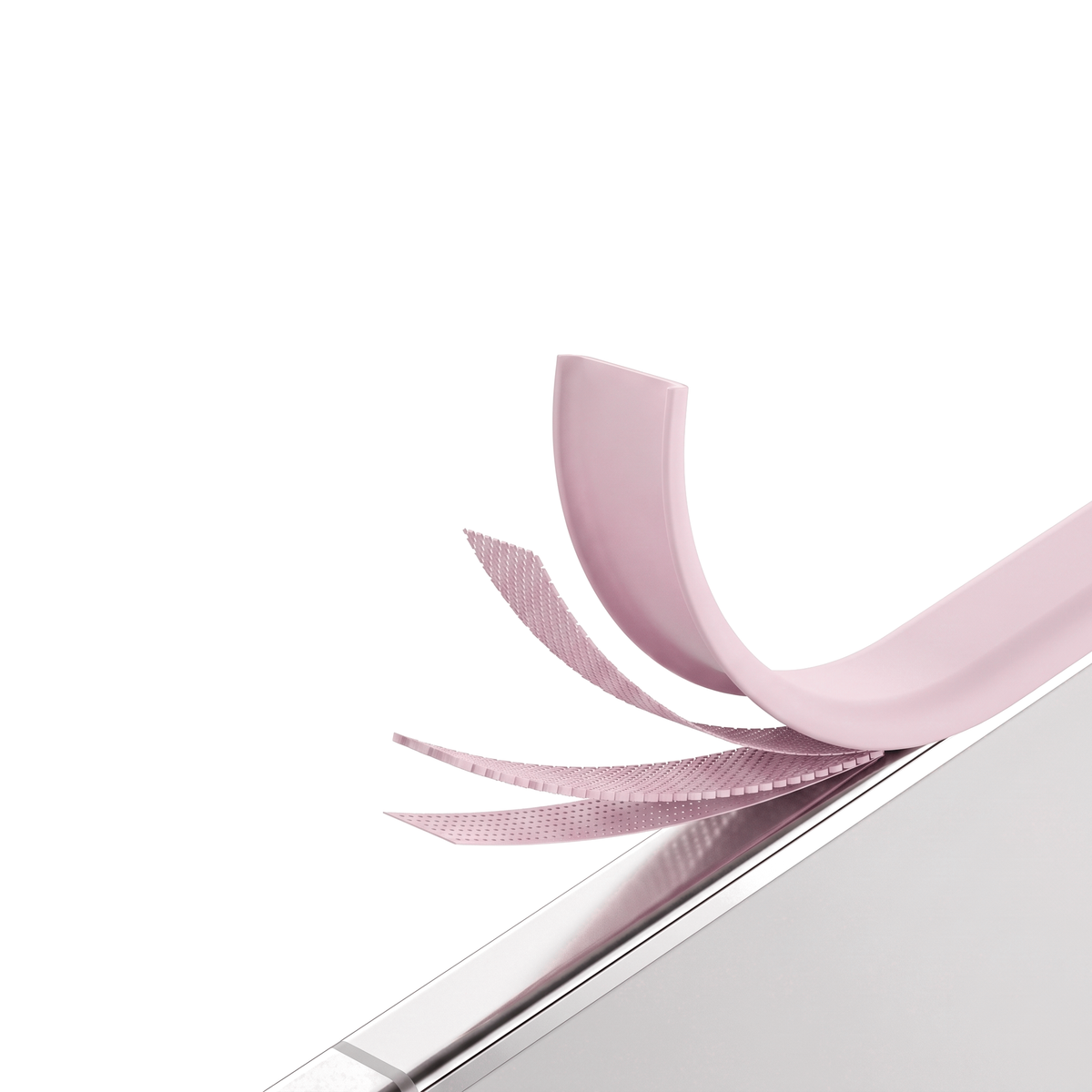 Apex M3 iPhone Duo case in Pink, layered construction with case and mesh layers peeling away