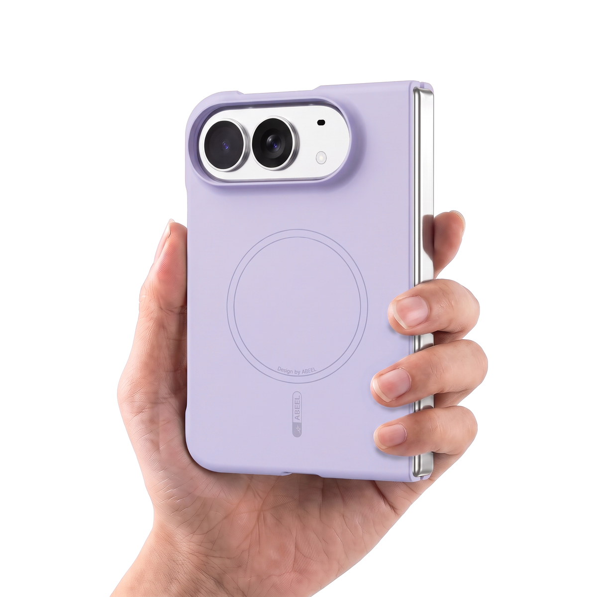 Apex M3 iPhone Duo case in Lavender held in hand