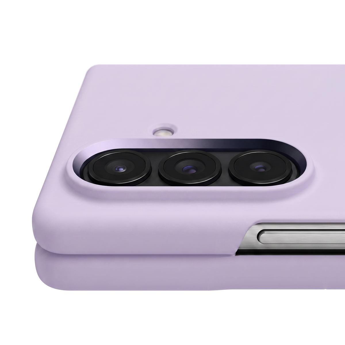 Purple Apex M3 raised camera rim holding the lenses recessed and protected
