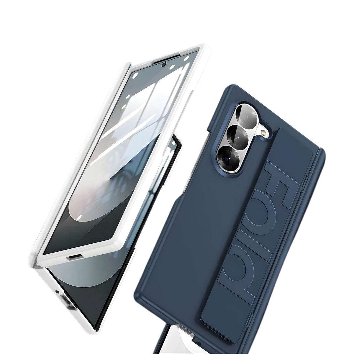 Axis P2 Galaxy Z Fold case feature diagram - 360 hinge protection