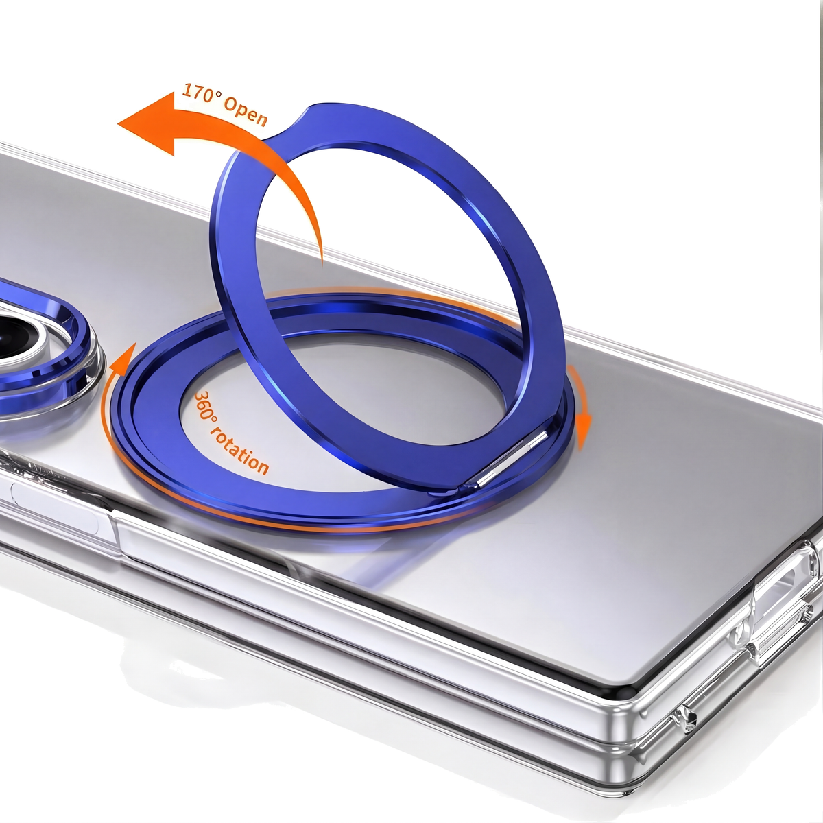 Axon M1 360-degree rotating ring feature diagram - Blue