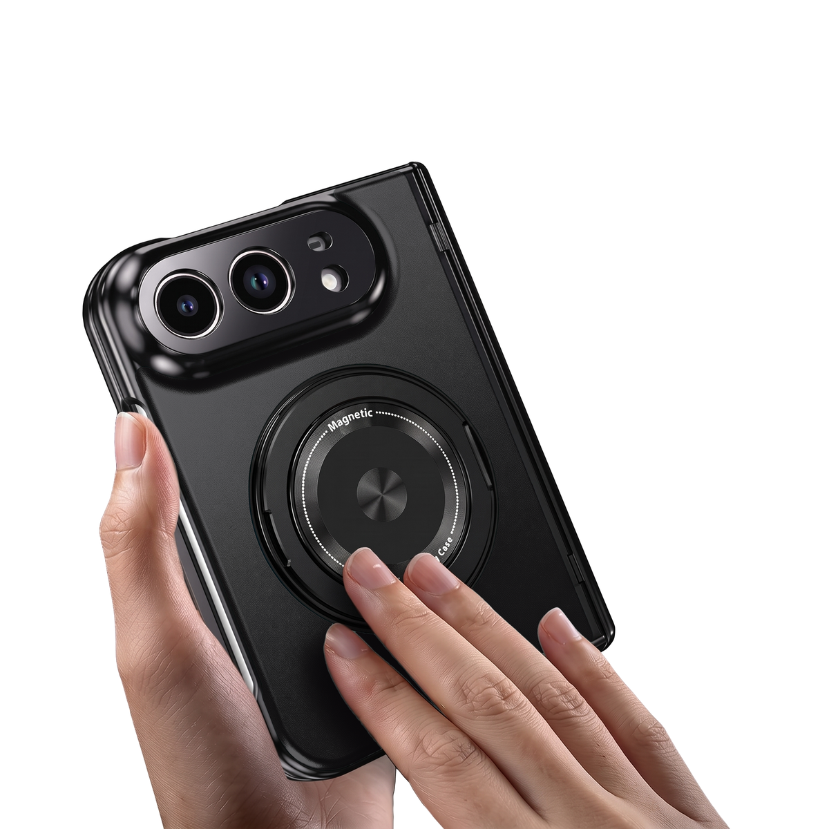 Axon M2 iPhone Duo case - painted aluminium alloy plate - black