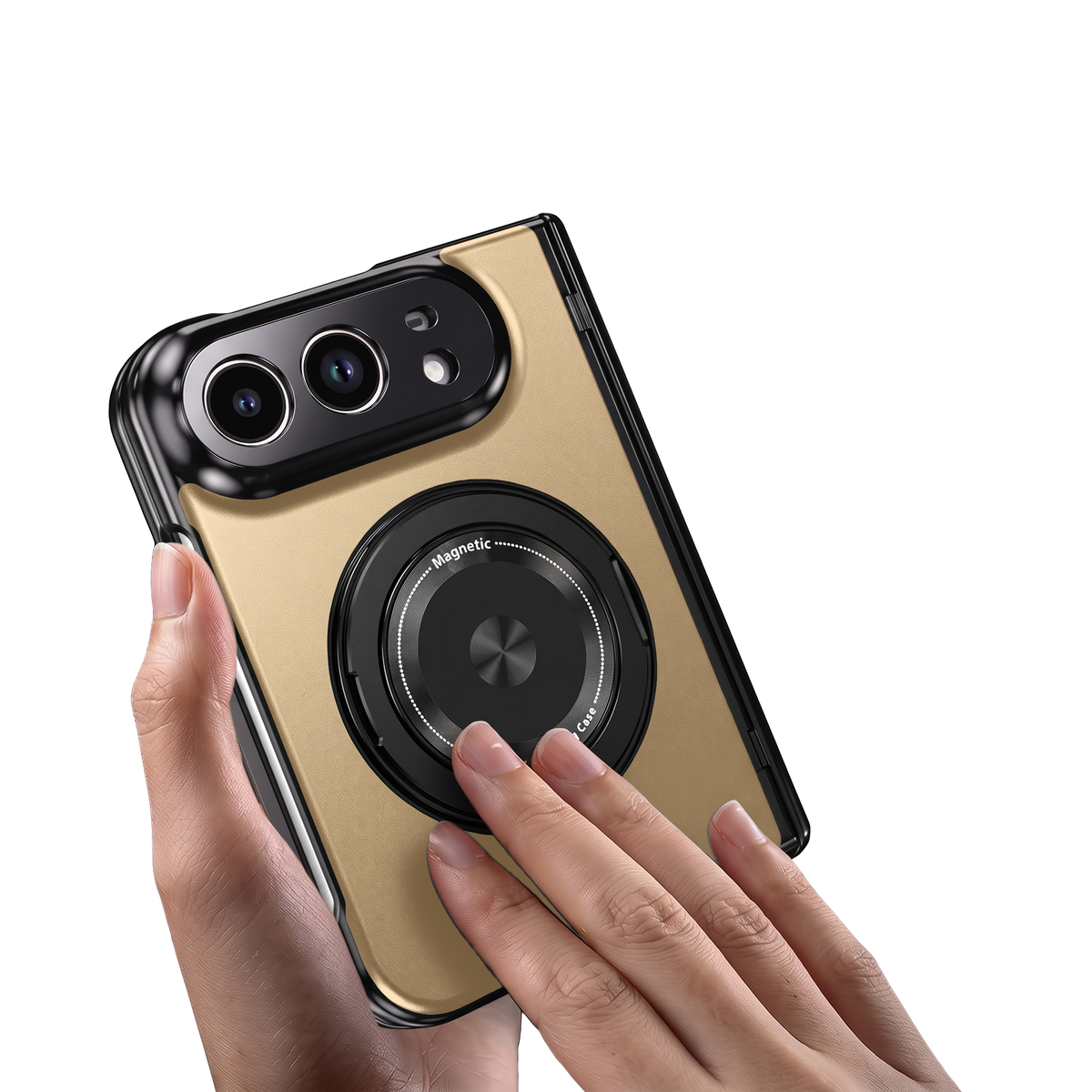 Axon M2 iPhone Duo case - painted aluminium alloy plate - gold