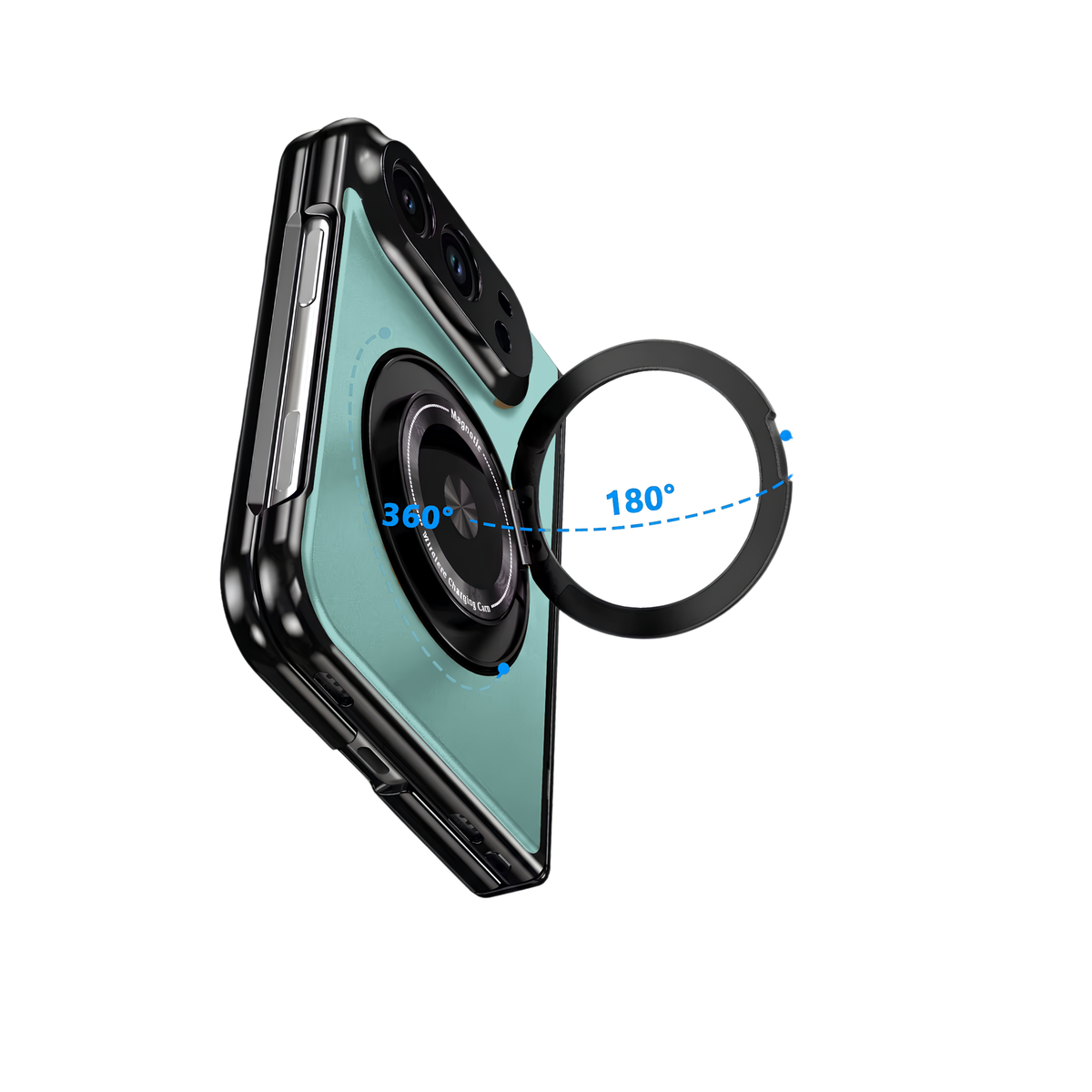 Axon M2 iPhone Duo Green 360 degree rotating 180 degree folding magnetic ring