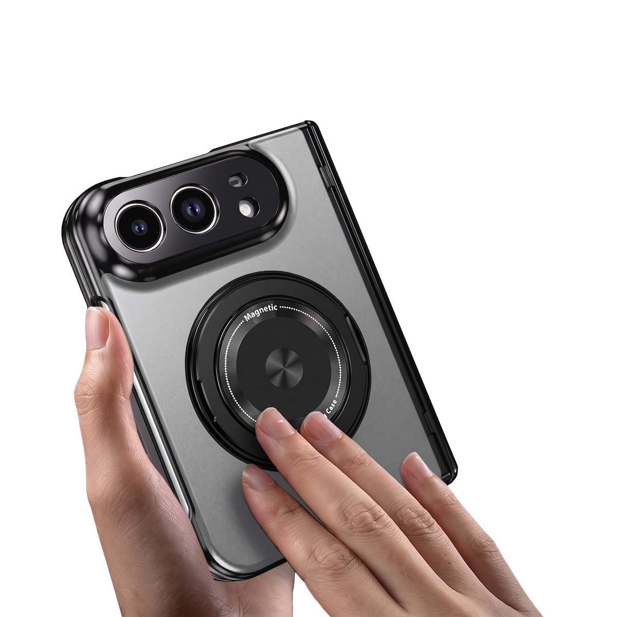 Axon M2 iPhone Duo case - painted aluminium alloy plate - silver