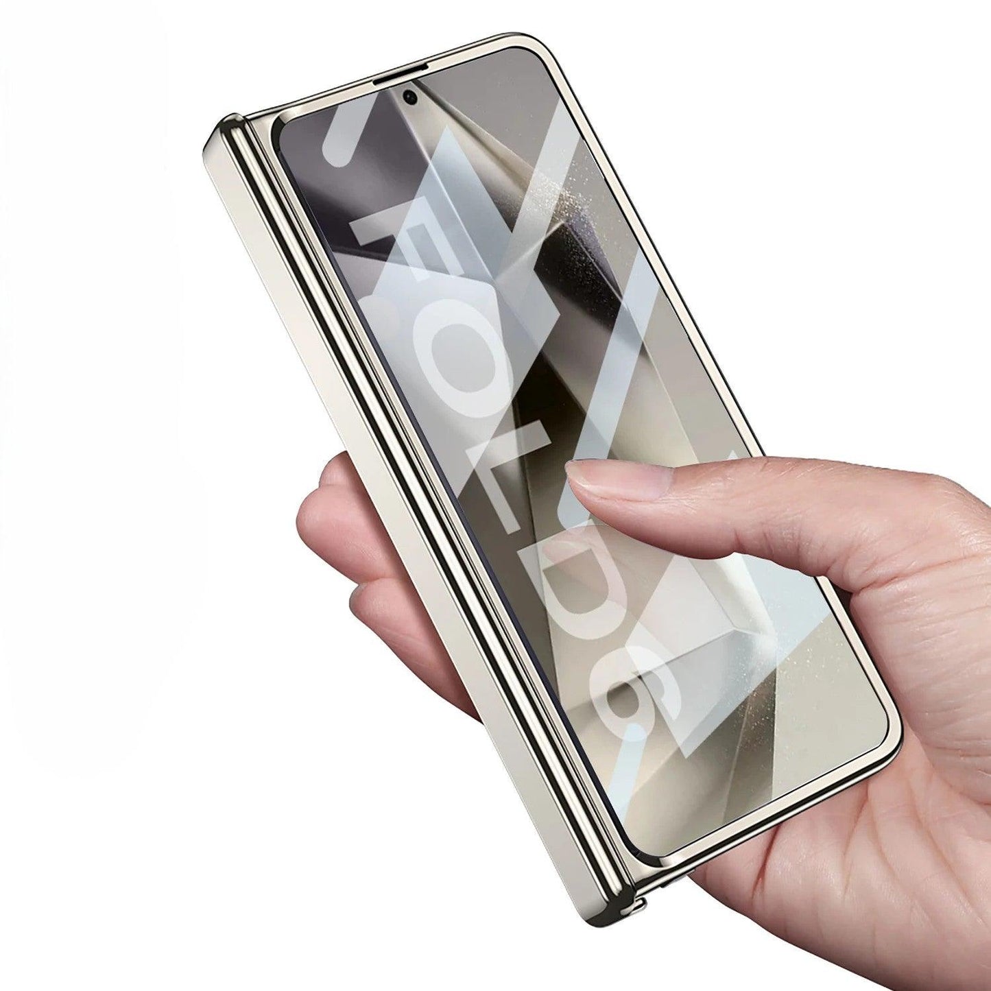 Electroplating Transparent Hinge Protection Case For Samsung Galaxy Z Fold 6 - FoldifyCase