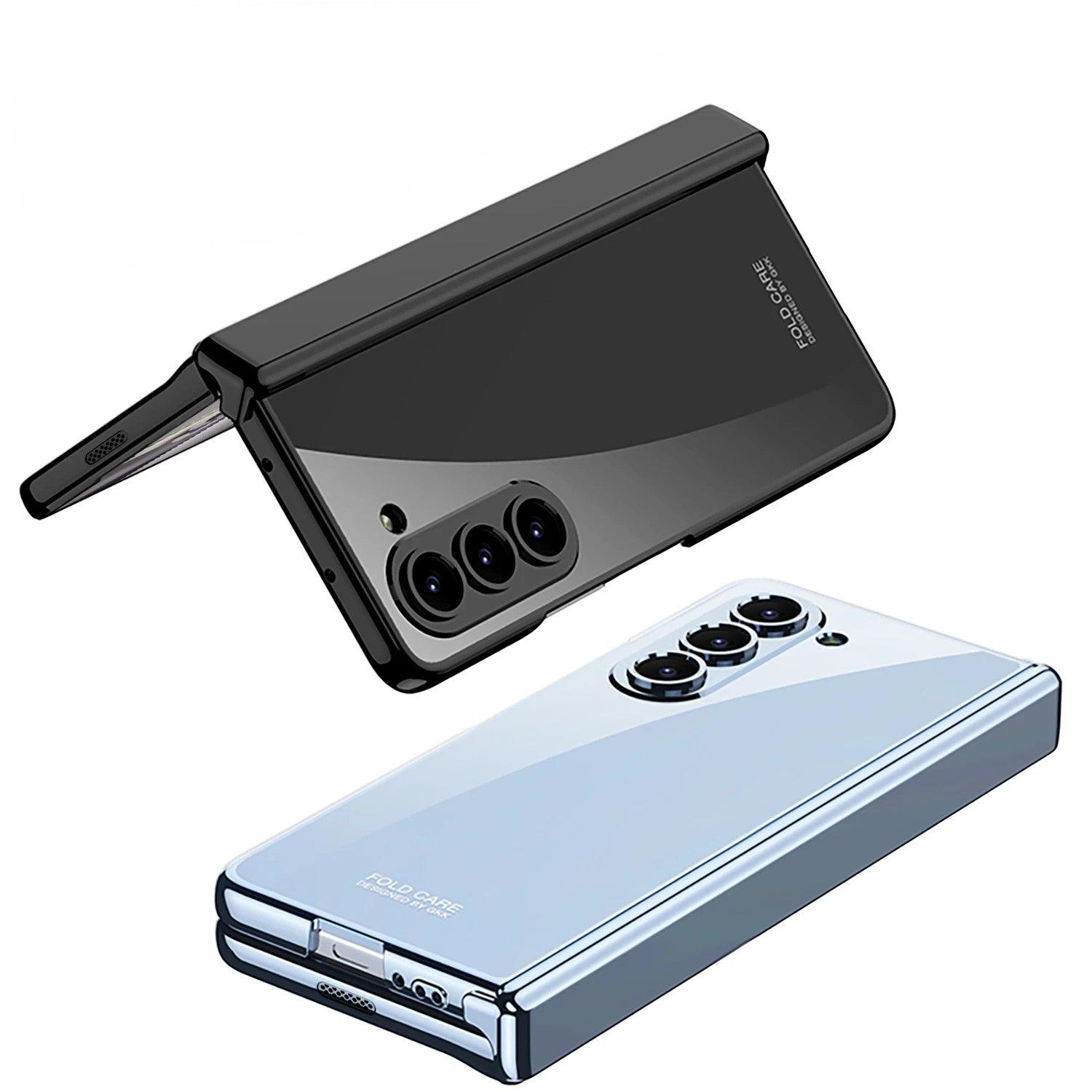 Electroplating Transparent Hinge Protection Case For Samsung Galaxy Z Fold 6 - FoldifyCase