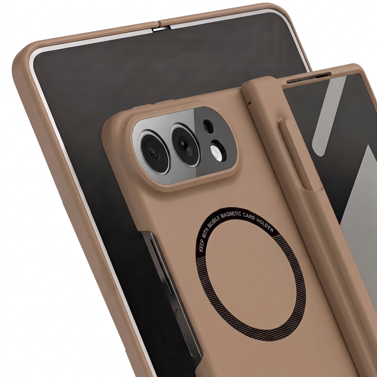 Kinetic P1 Coffee iPhone Fold case - opened view