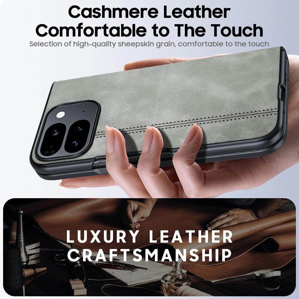 Sheepskin Texture Magnetic Hinge Protective Case For Google Pixel 9 Pro Fold - FoldifyCase