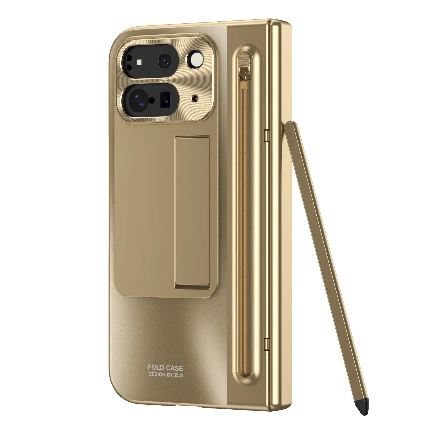 Full Protection Glass Film Plating Hinge Case For Google Pixel 9 Pro Fold - FoldifyCase