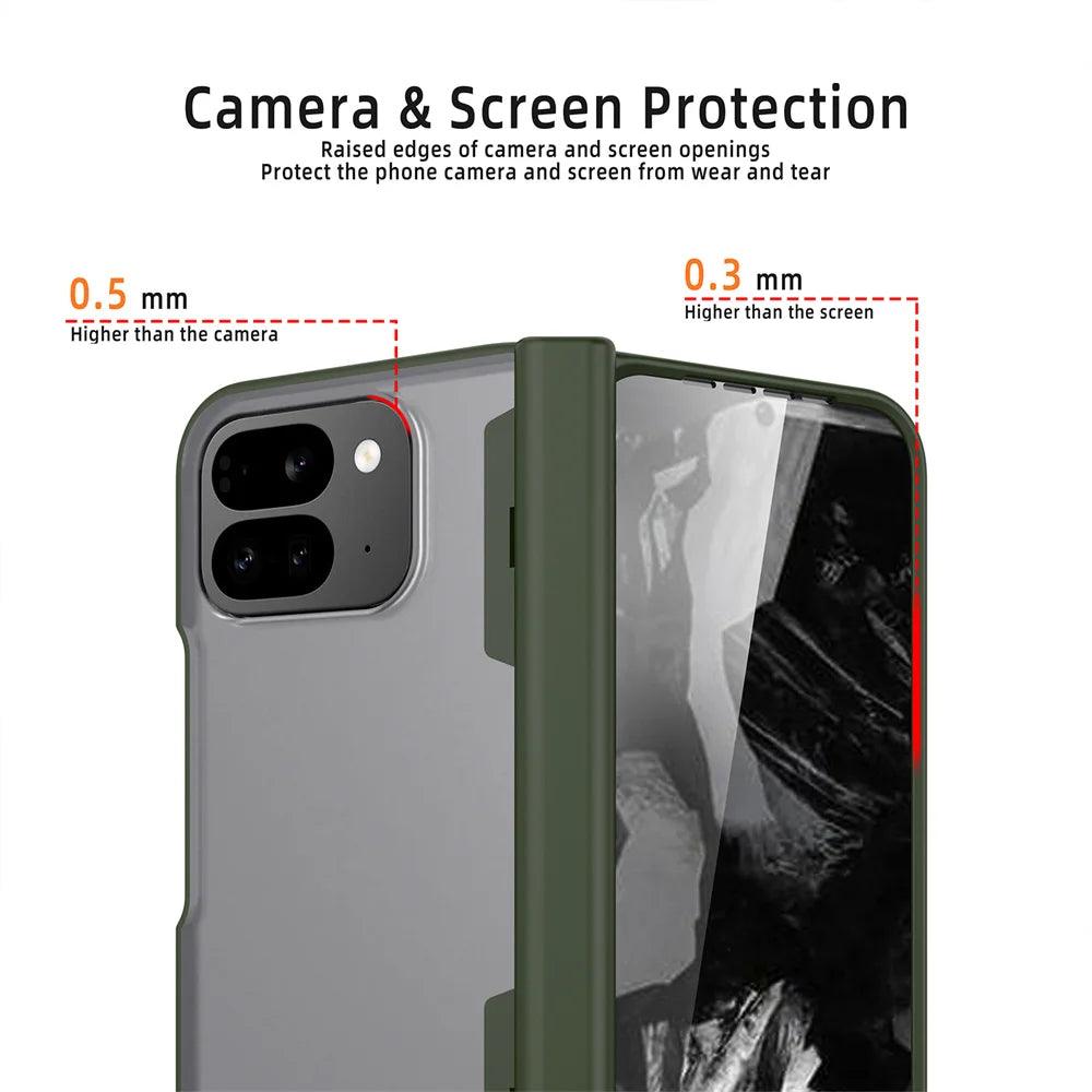 Luxury Transparent Hinge Protection Case For Google Pixel 9 Pro Fold - FoldifyCase