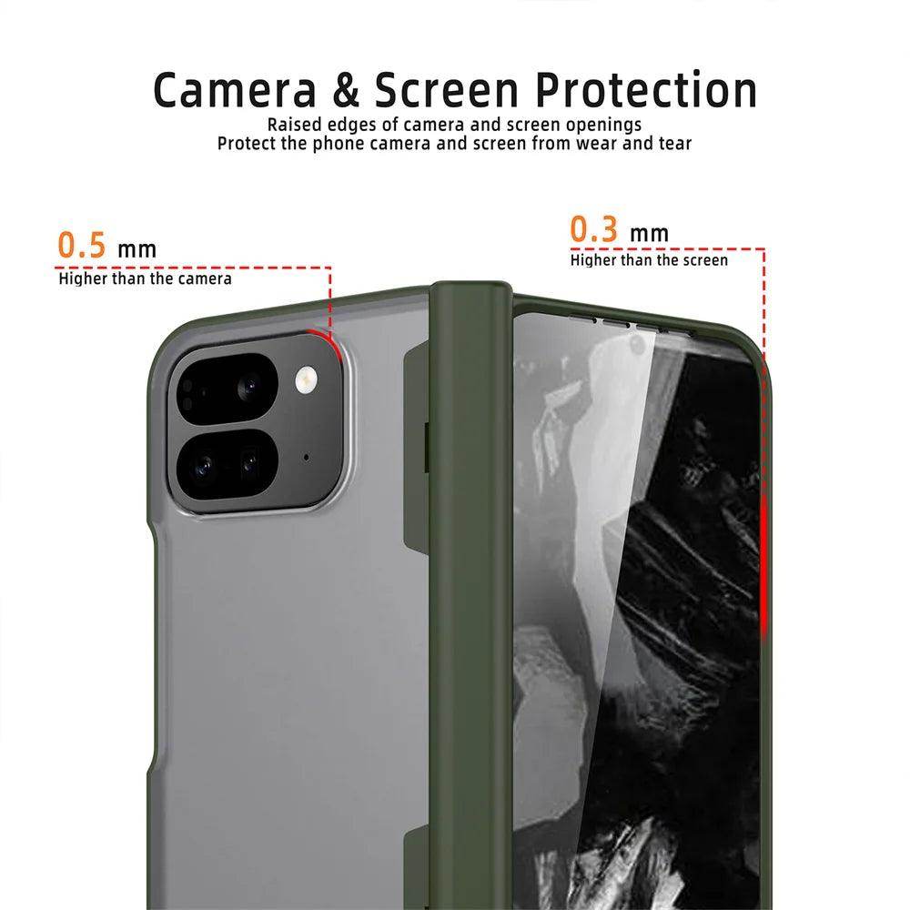 Luxury Transparent Hinge Protection Case For Google Pixel 9 Pro Fold - FoldifyCase