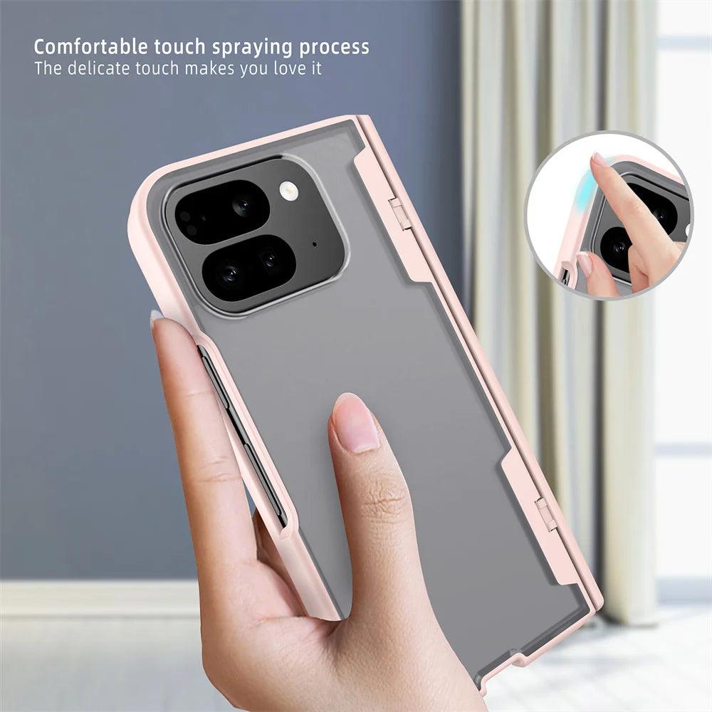 Luxury Transparent Hinge Protection Case For Google Pixel 9 Pro Fold - FoldifyCase
