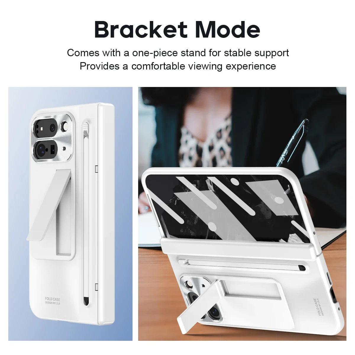 Full Protection Glass Film Plating Hinge Case For Google Pixel 9 Pro Fold - FoldifyCase