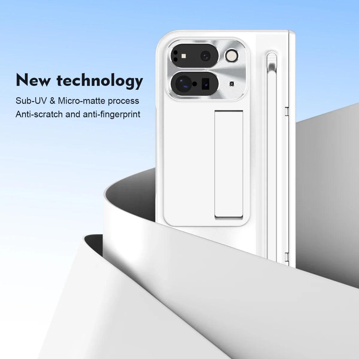 Full Protection Glass Film Plating Hinge Case For Google Pixel 9 Pro Fold - FoldifyCase