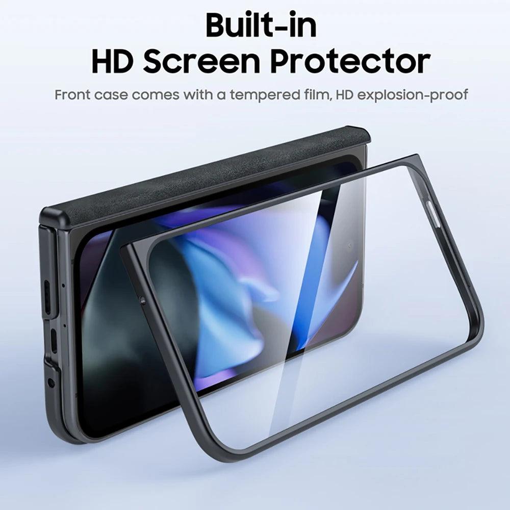 Sheepskin Texture Magnetic Hinge Protective Case For Google Pixel 9 Pro Fold - FoldifyCase