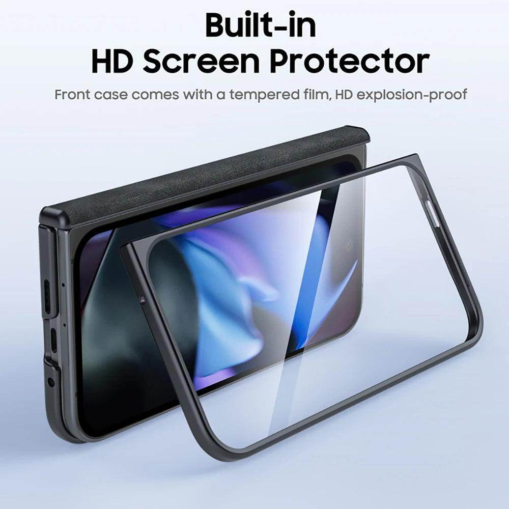 Sheepskin Texture Magnetic Hinge Protective Case For Google Pixel 9 Pro Fold - FoldifyCase