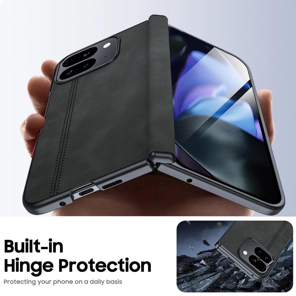 Sheepskin Texture Magnetic Hinge Protective Case For Google Pixel 9 Pro Fold - FoldifyCase