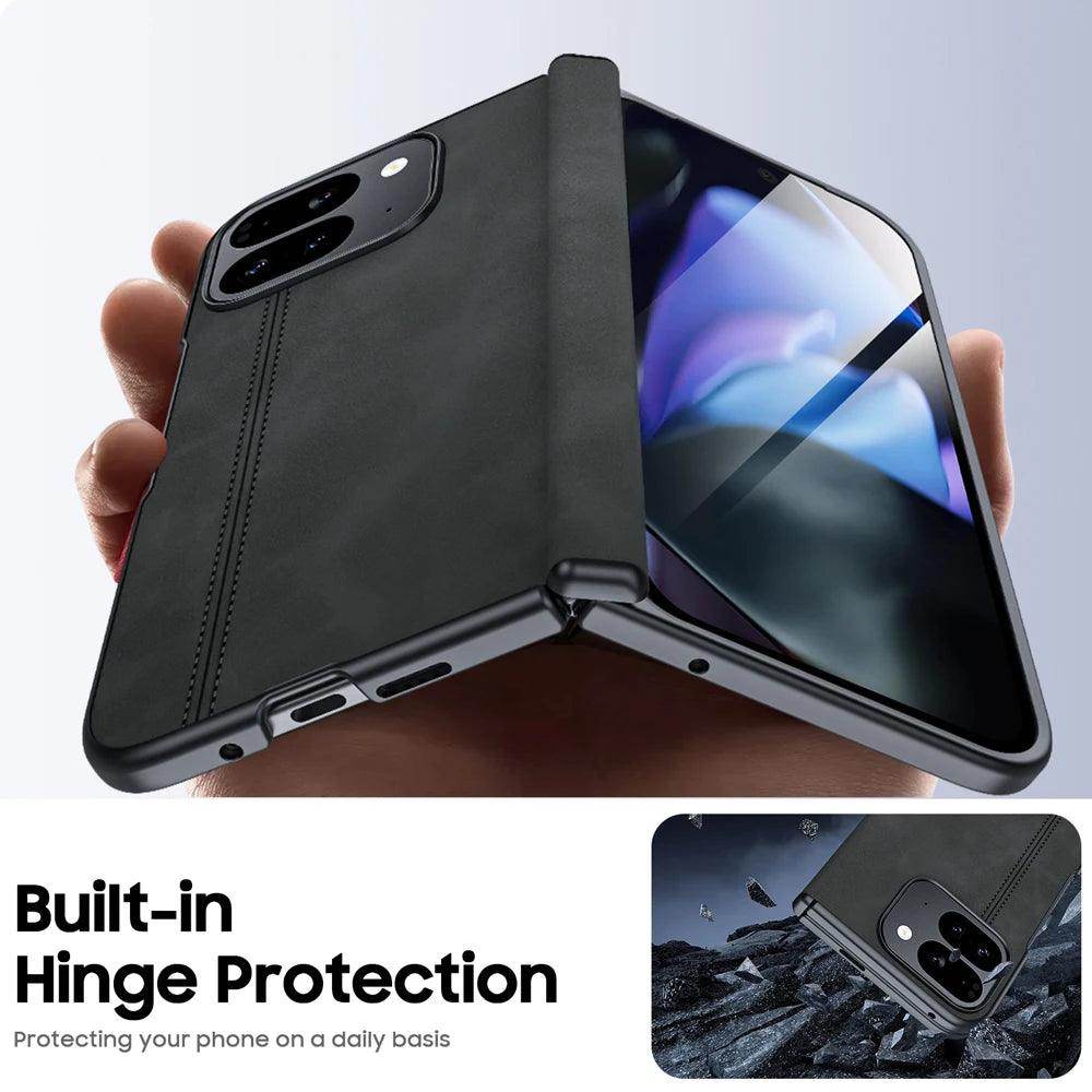 Sheepskin Texture Magnetic Hinge Protective Case For Google Pixel 9 Pro Fold - FoldifyCase