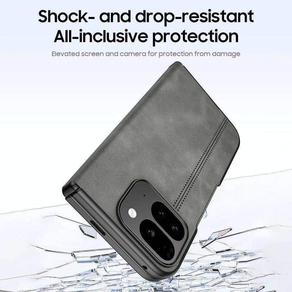 Sheepskin Texture Magnetic Hinge Protective Case For Google Pixel 9 Pro Fold - FoldifyCase