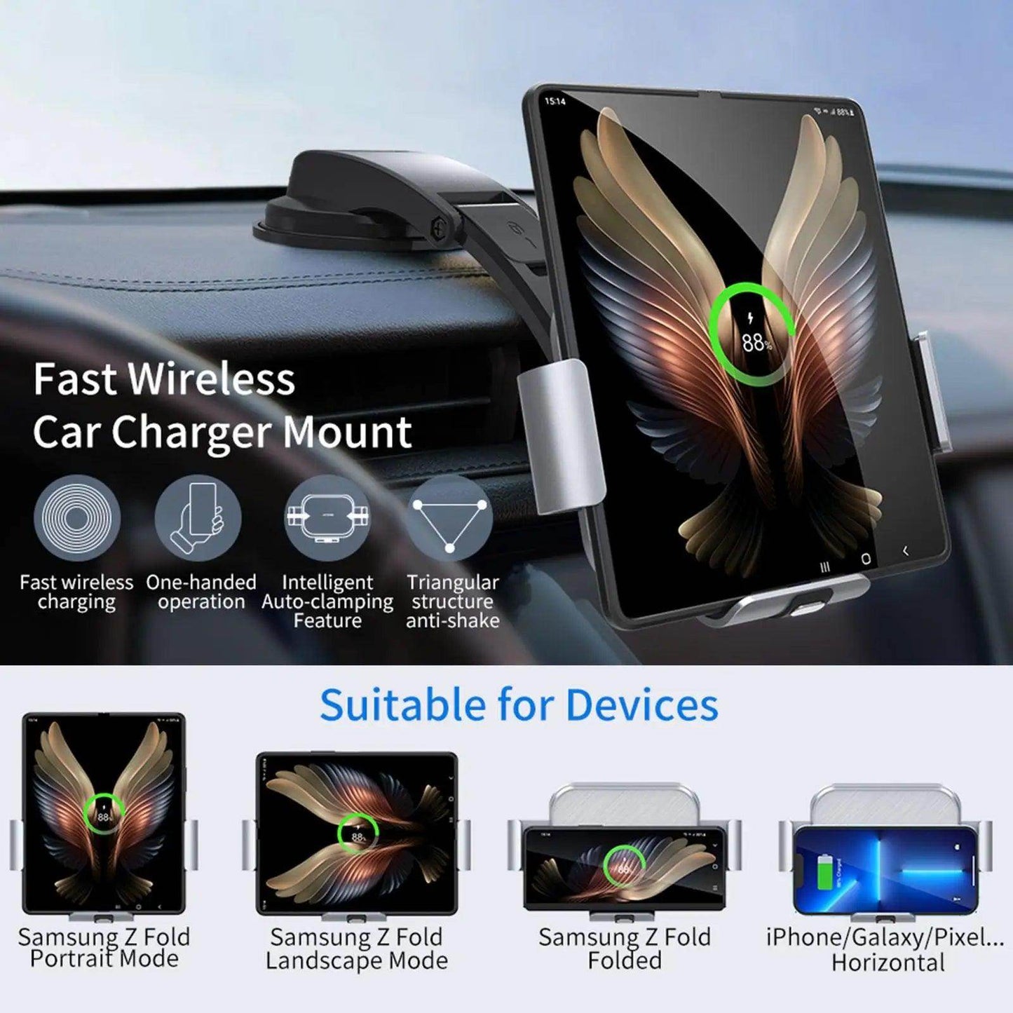 Car Mount Phone Holder For Samsung Galaxy Z Fold/Flip Series - FoldifyCase