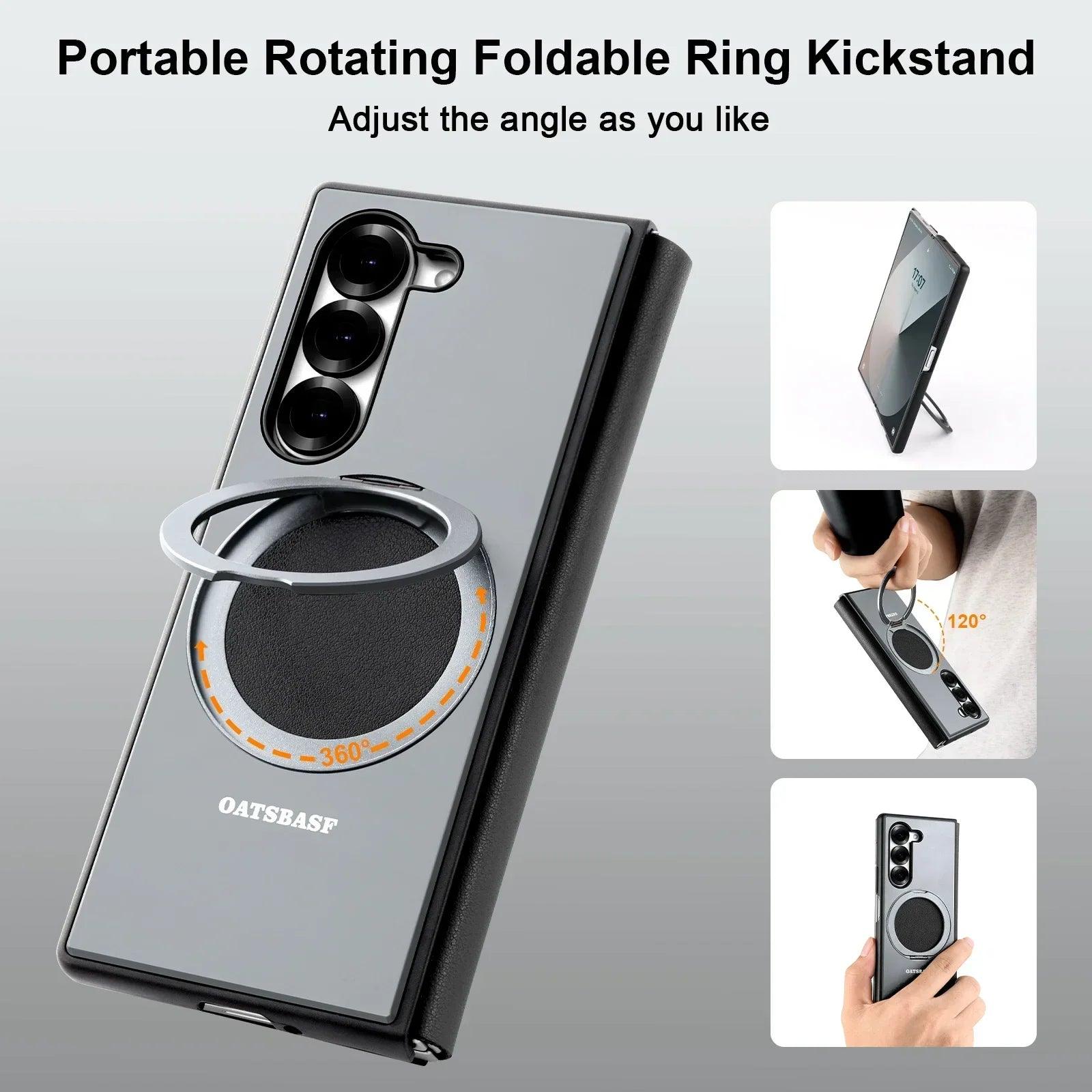 Magsafe Ring With 360° Kickstand Rotatable For Samsung Galaxy Z Fold Series - FoldifyCase