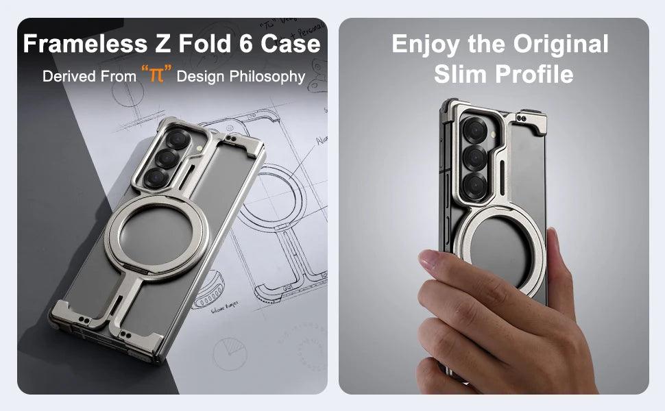 Magsafe Ring Stand Frameless Minimalist Case For Samsung Galaxy Z Fold Series - FoldifyCase