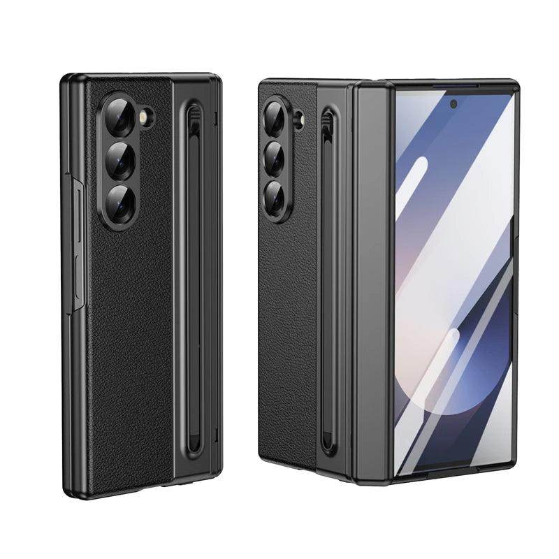Luxury Leather Hinge Phone Case For Samsung Galaxy Z Fold Series - FoldifyCase