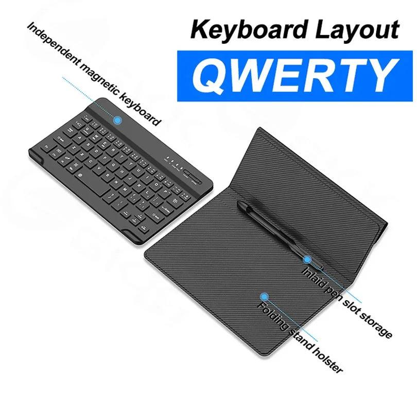 Leather Fold Stand Keyboard For Samsung Galaxy Z Fold Series - FoldifyCase