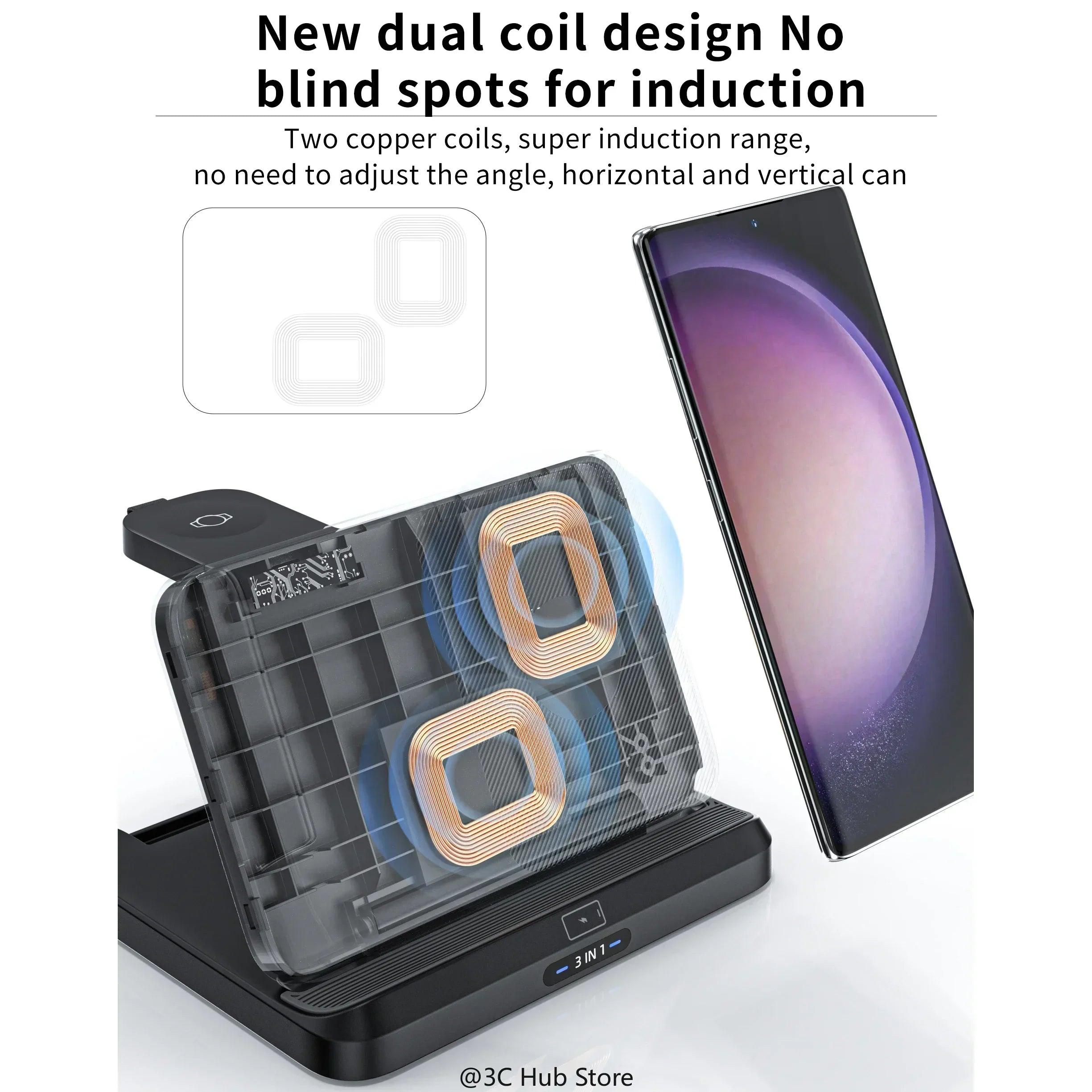 3 in 1 Wireless Charger Station For Samsung Galaxy Z Fold/Flip Series - FoldifyCase