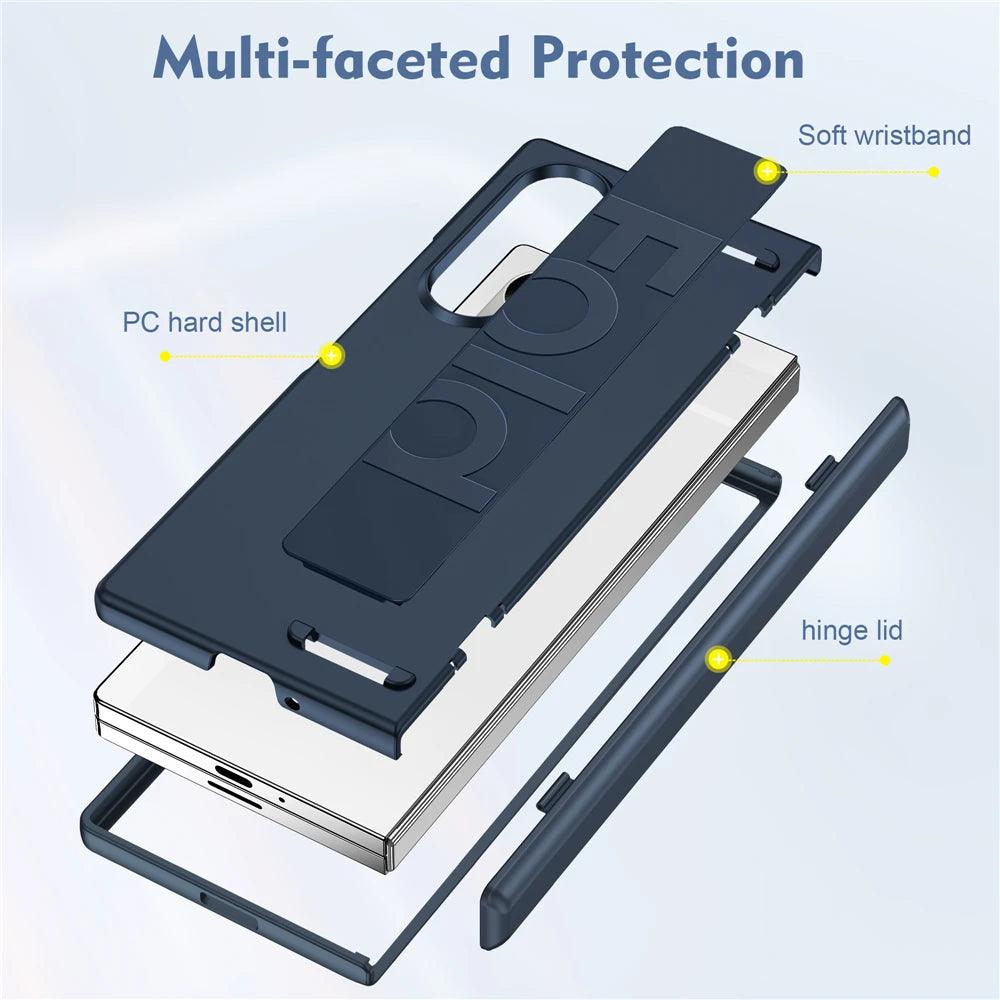 Elastic Silicone Wrist Strap Case For Samsung Galaxy Z Fold Series